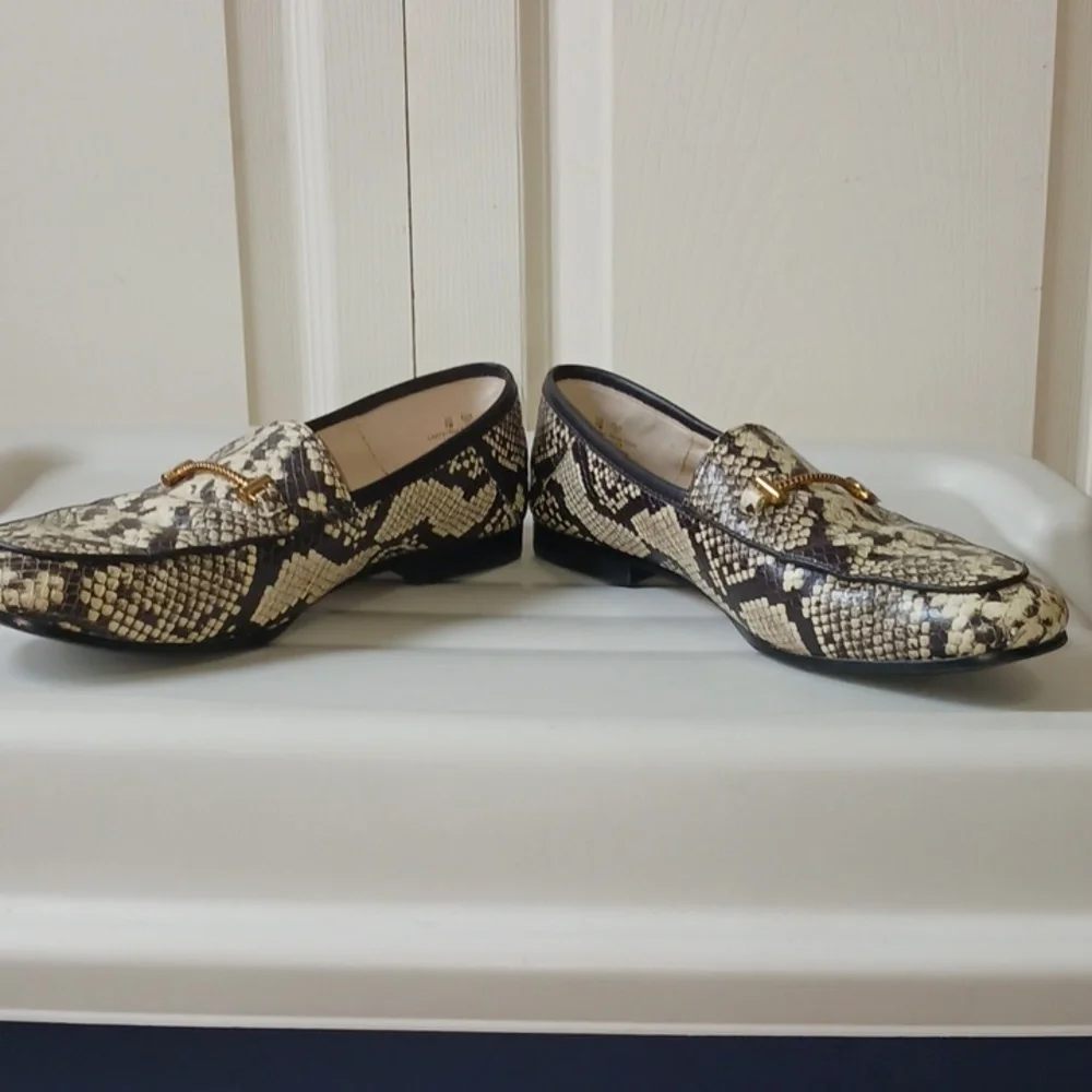 Sam Edelman "Lior" leather snakeskin bit slip on loafers - size 7 - Picture 9 of 11